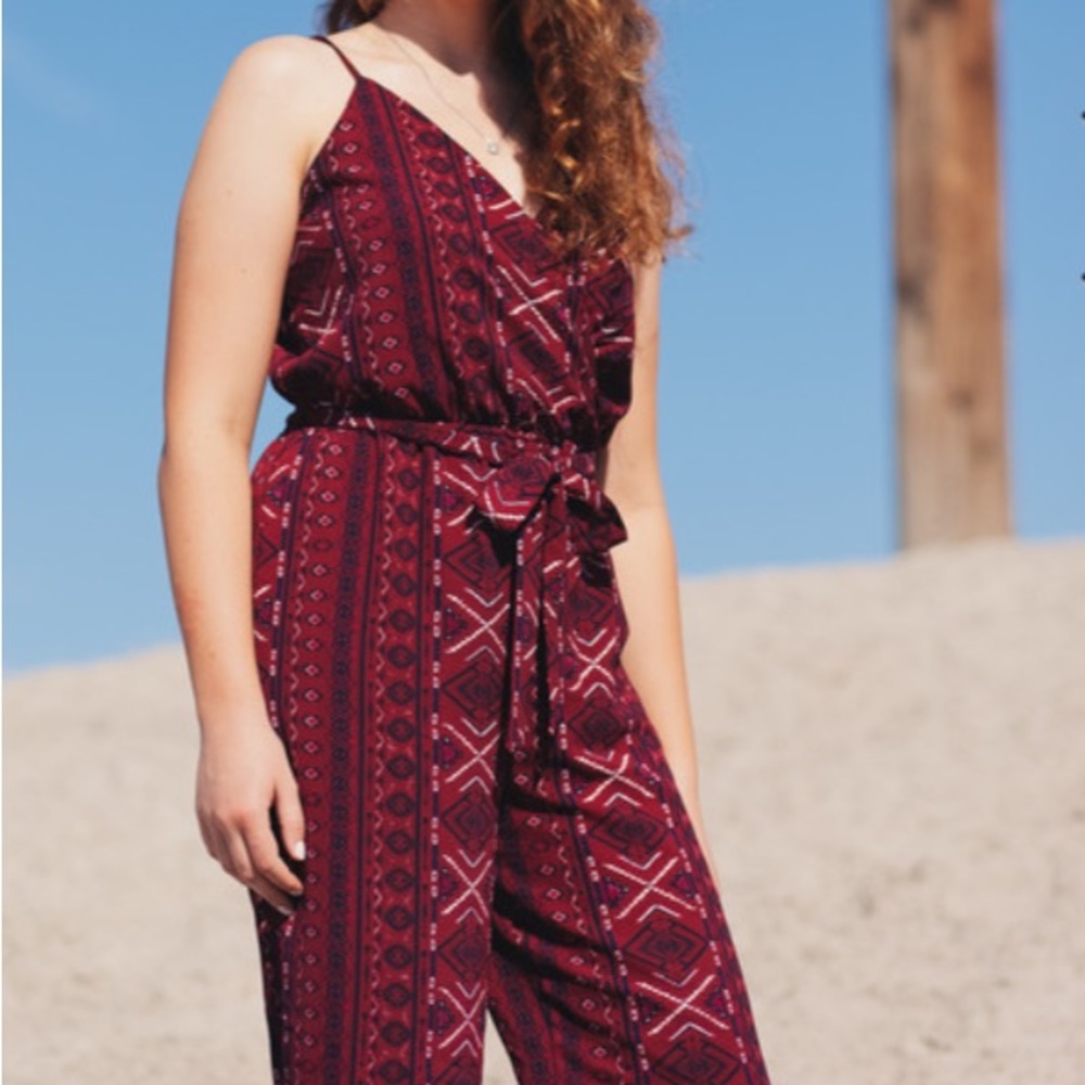 Maroon Romper Tribal Designs - Rue 21